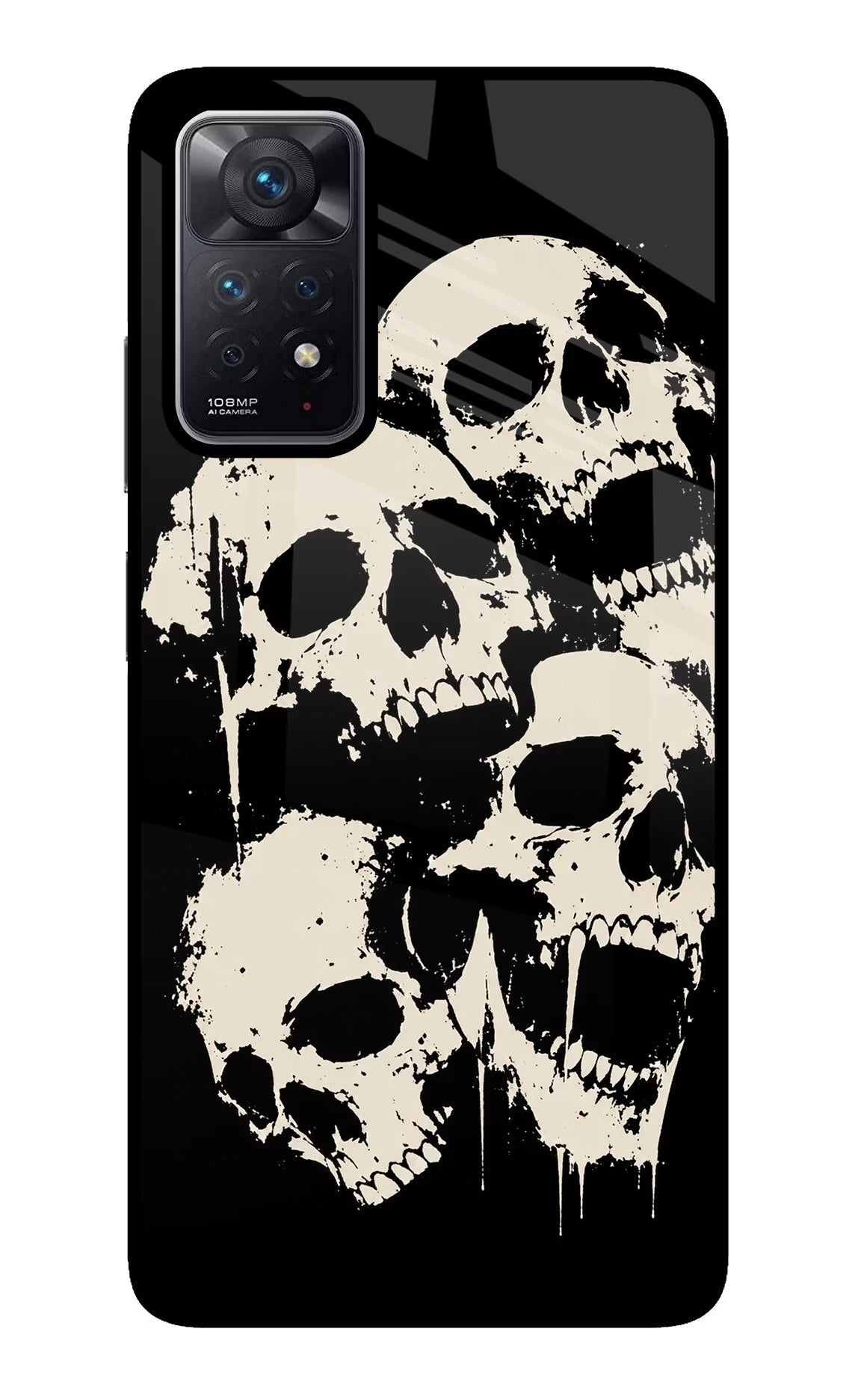 Dead Stack Redmi Note 11 Pro Glass Case Back Cover by Casekaro