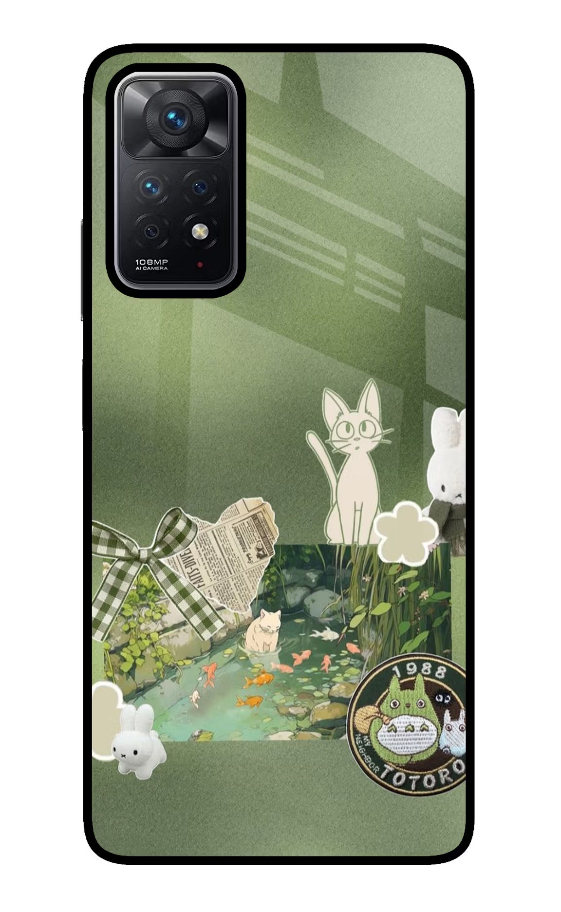 Aesthetic anime Redmi Note 11 Pro Glass Case Back Cover by Casekaro