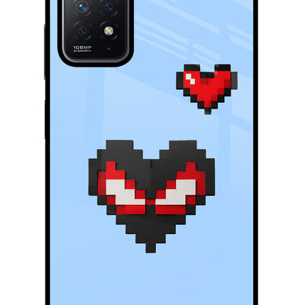 Peter Heart Redmi Note 11 Pro Glass Case Back Cover by Casekaro