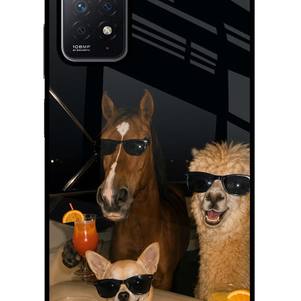 Party Squad Redmi Note 11 Pro Glass Case