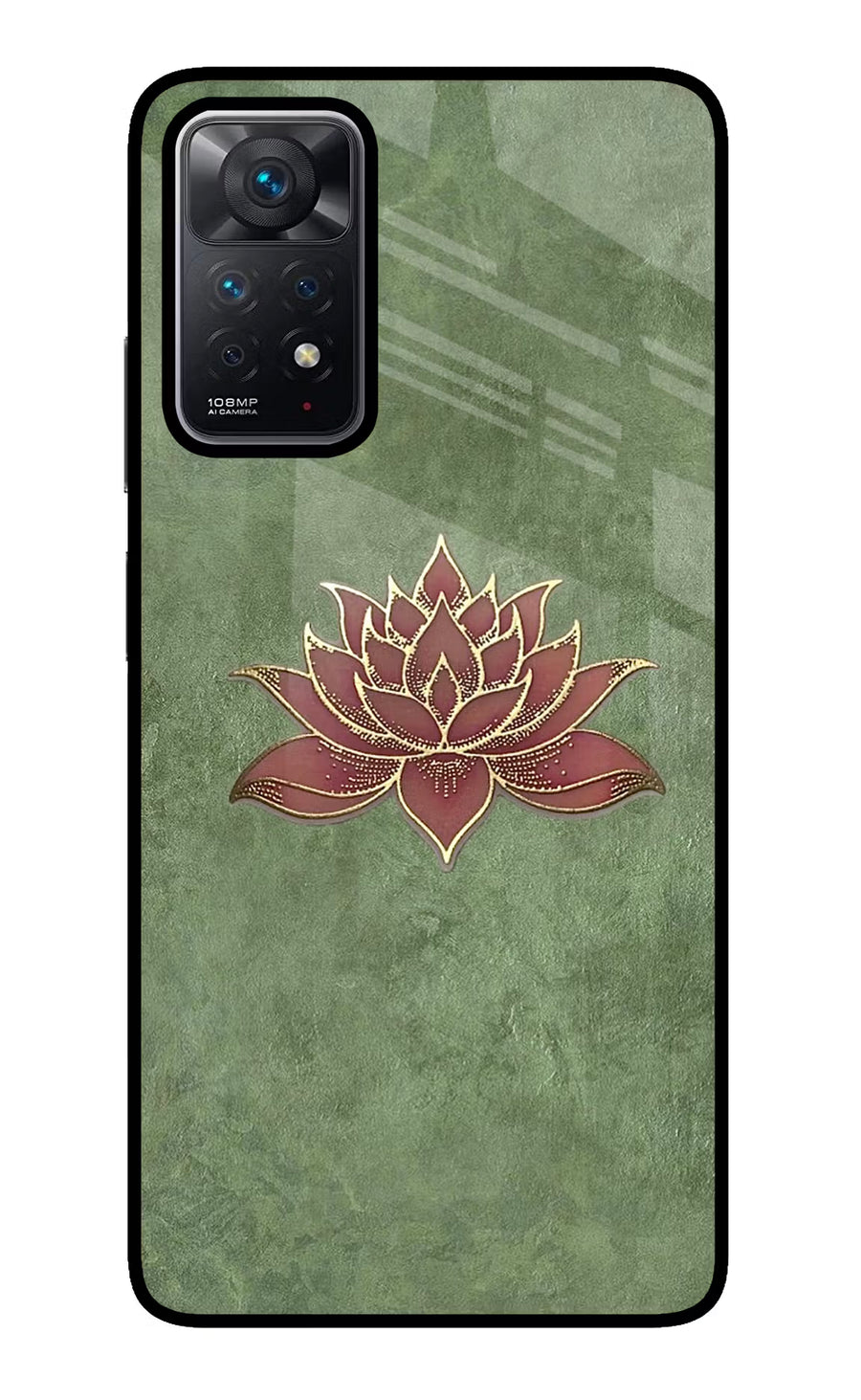 Lotus Grace Redmi Note 11 Pro Back Cover, Glass case
