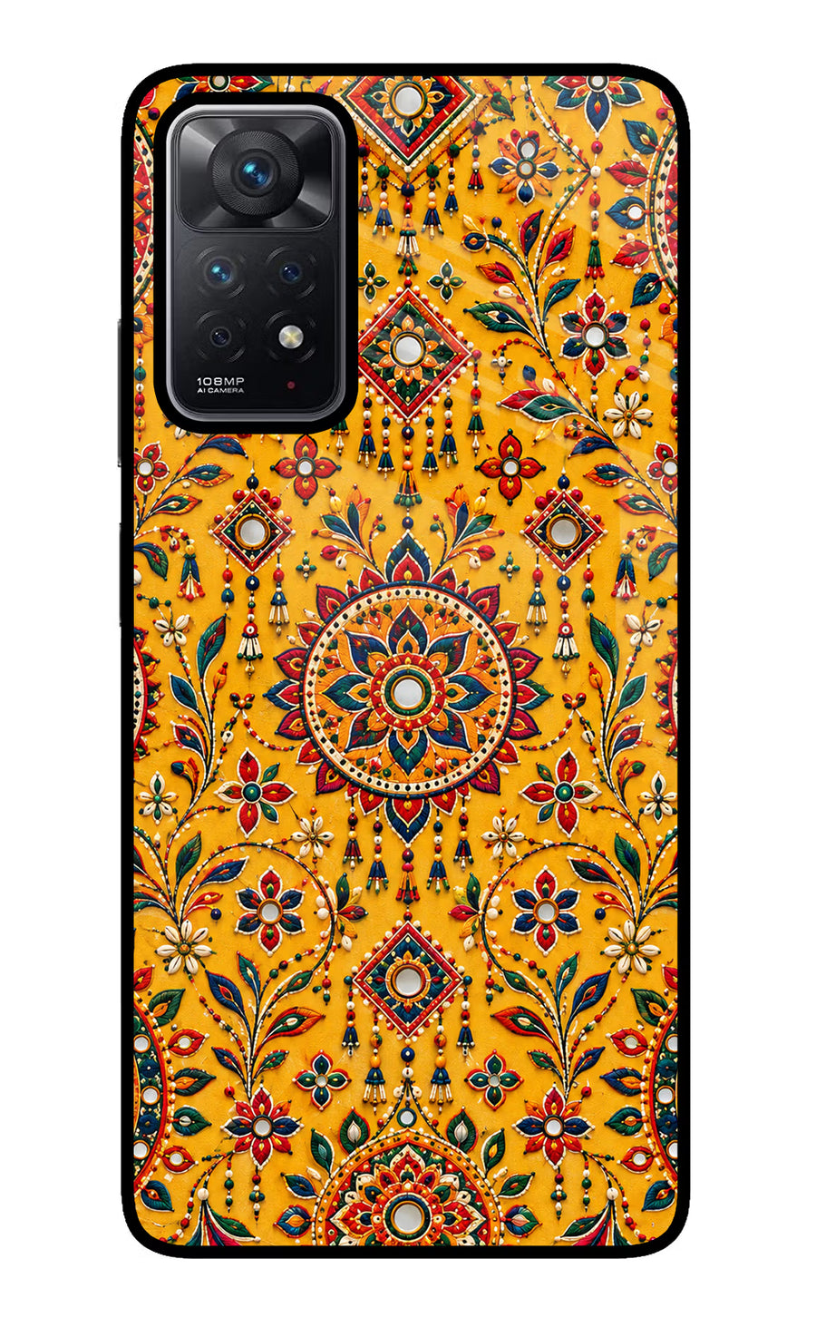 Sunlit Aura Redmi Note 11 Pro Back Cover, Glass case