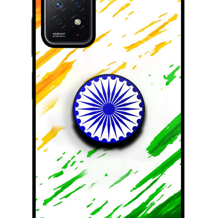 Indian Flag Ashoka Chakra Redmi Note 11 Pro Pop Case by Casekaro