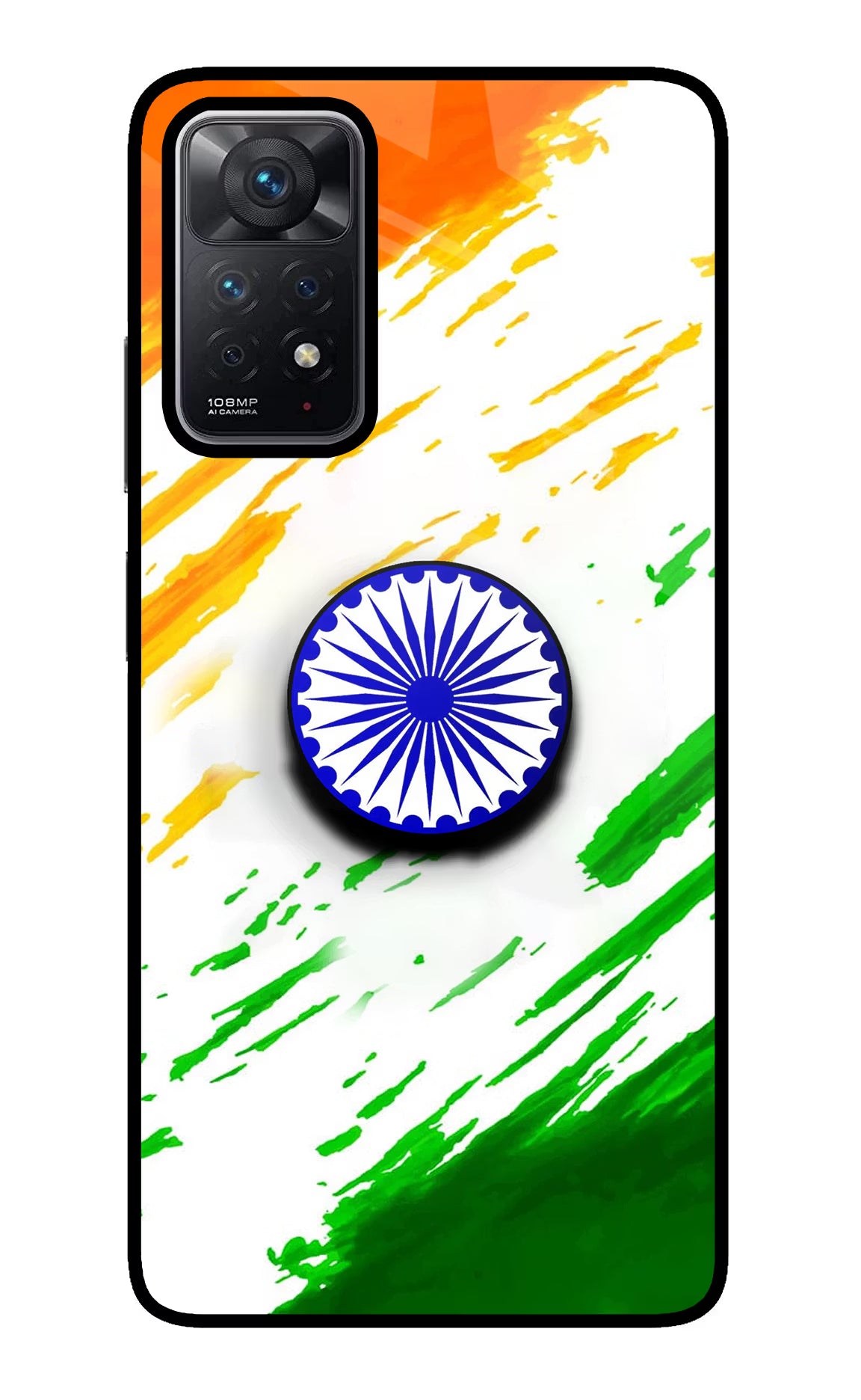 Indian Flag Ashoka Chakra Redmi Note 11 Pro Pop Case by Casekaro