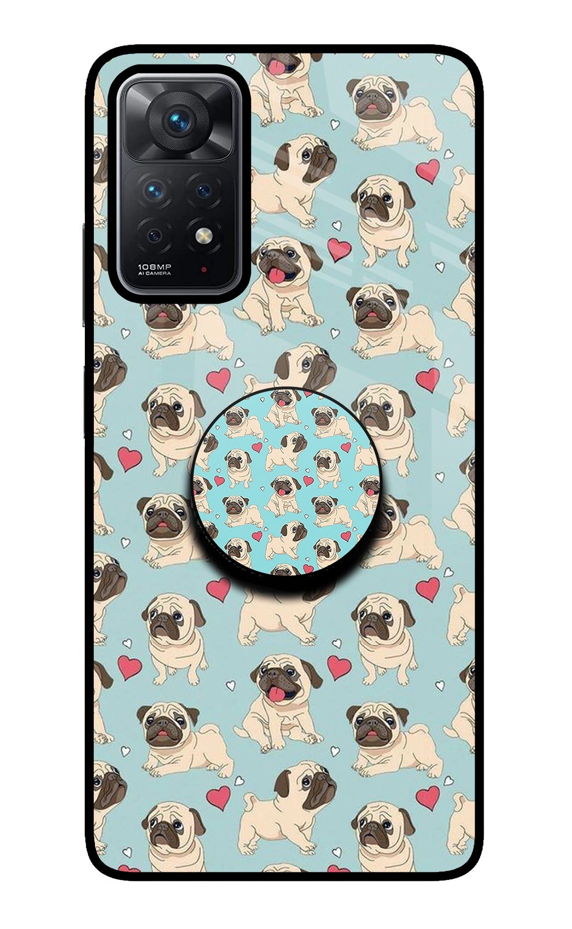 Pug Dog Redmi Note 11 Pro Glass Case