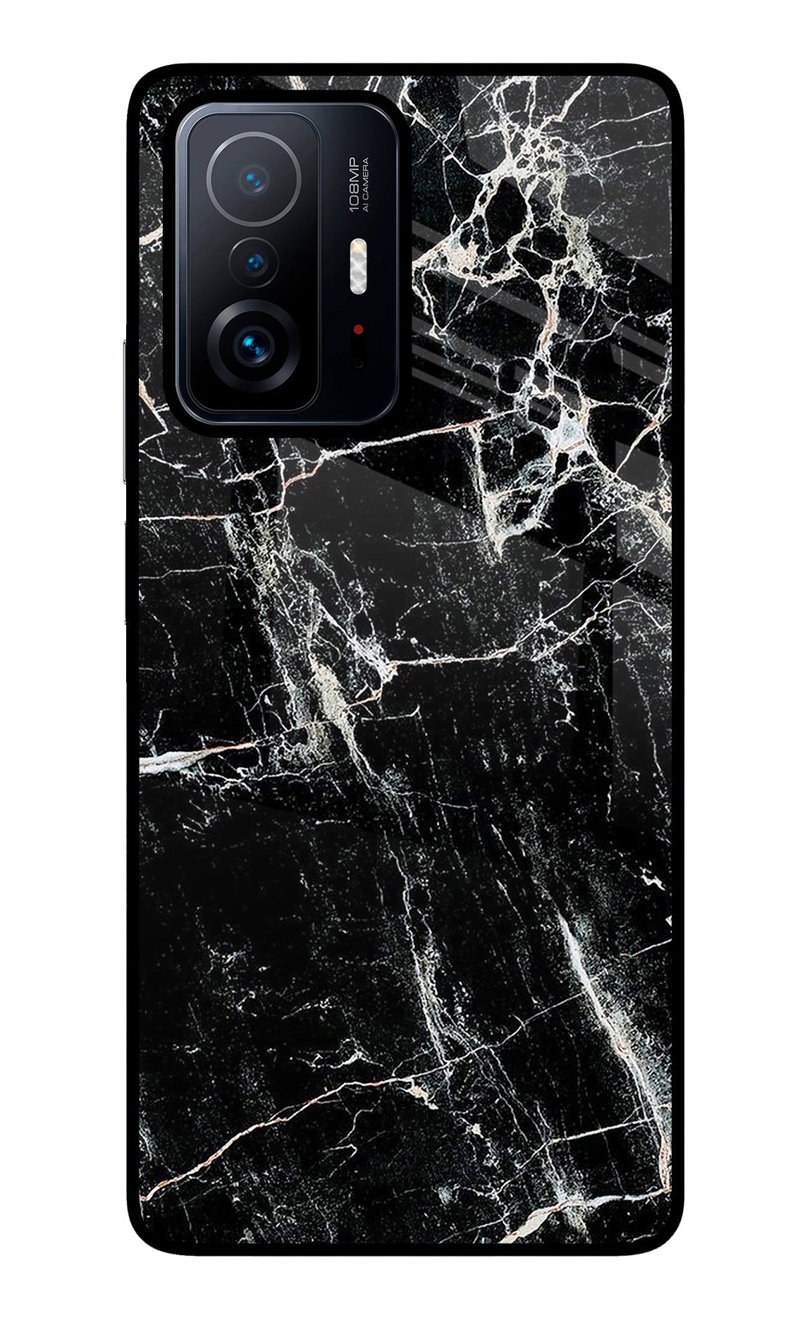 Black Marble Texture Mi 11T Pro 5G Glass Case
