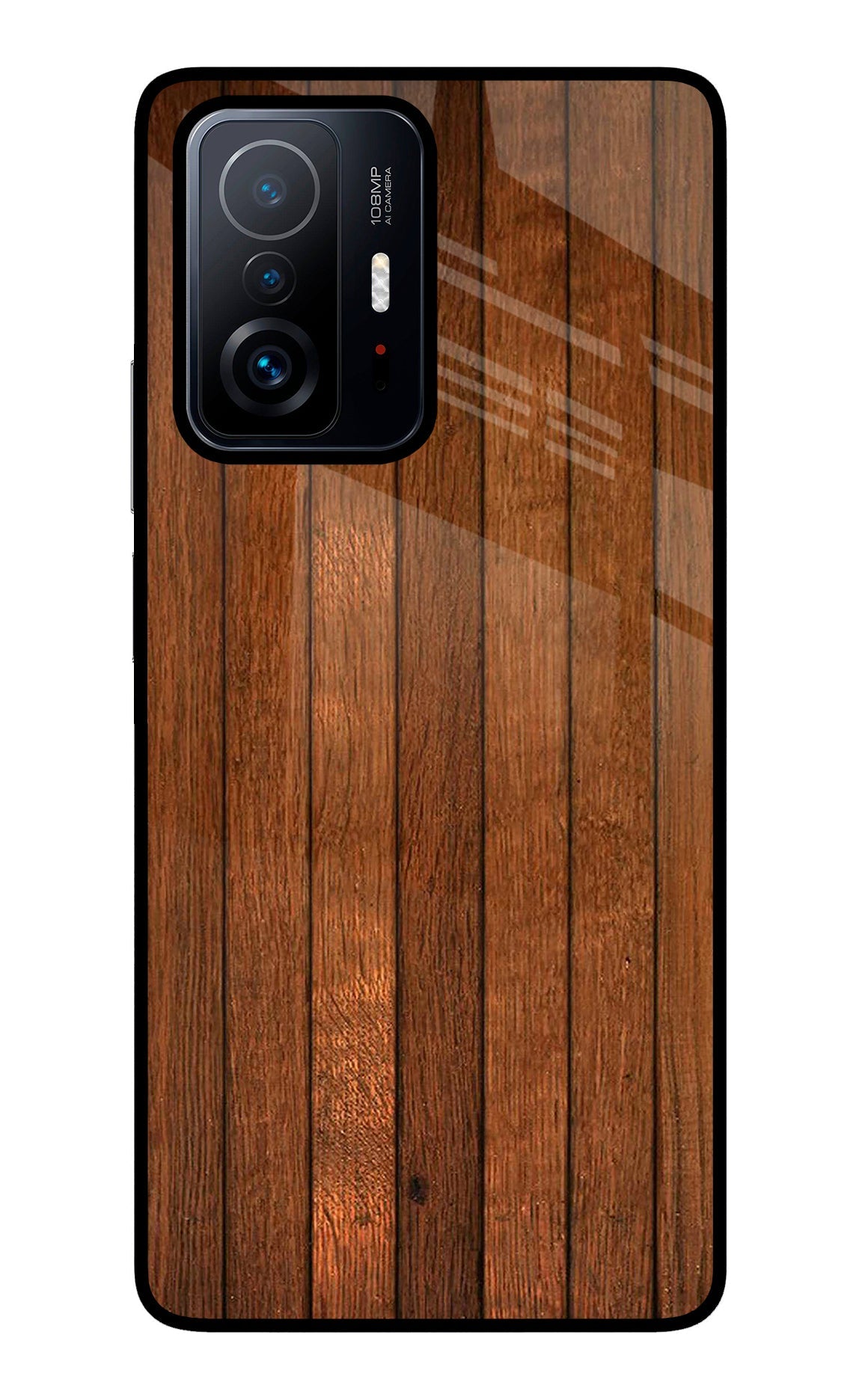 Wooden Artwork Bands Mi 11T Pro 5G Glass Case