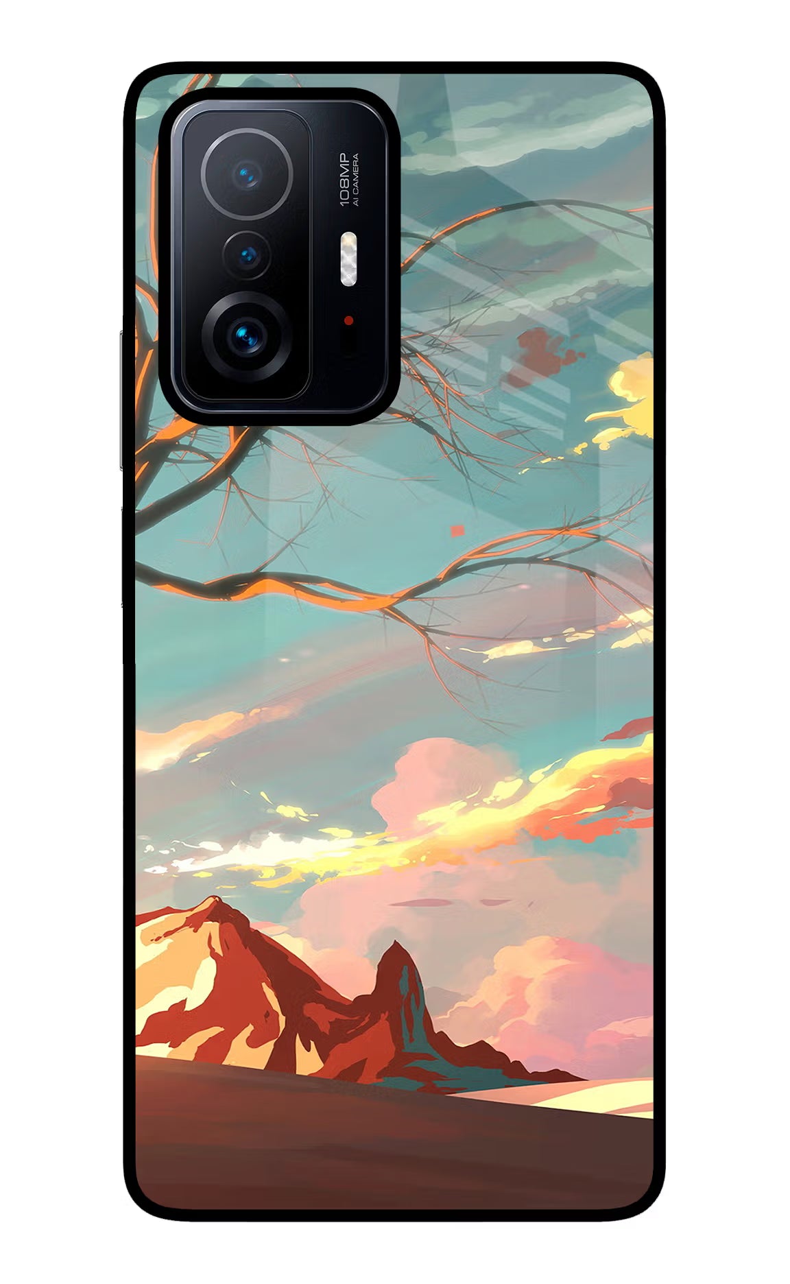 Scenery Mi 11T Pro 5G Glass Case Back Cover by Casekaro