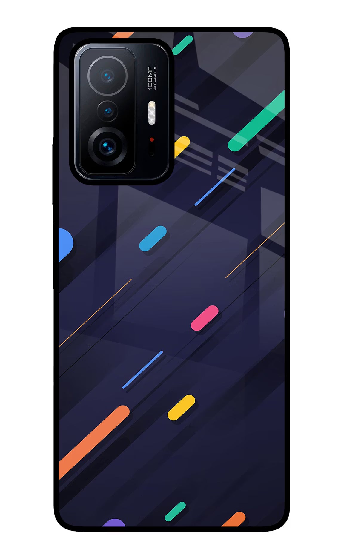 Abstract Design Mi 11T Pro 5G Glass Case Back Cover by Casekaro