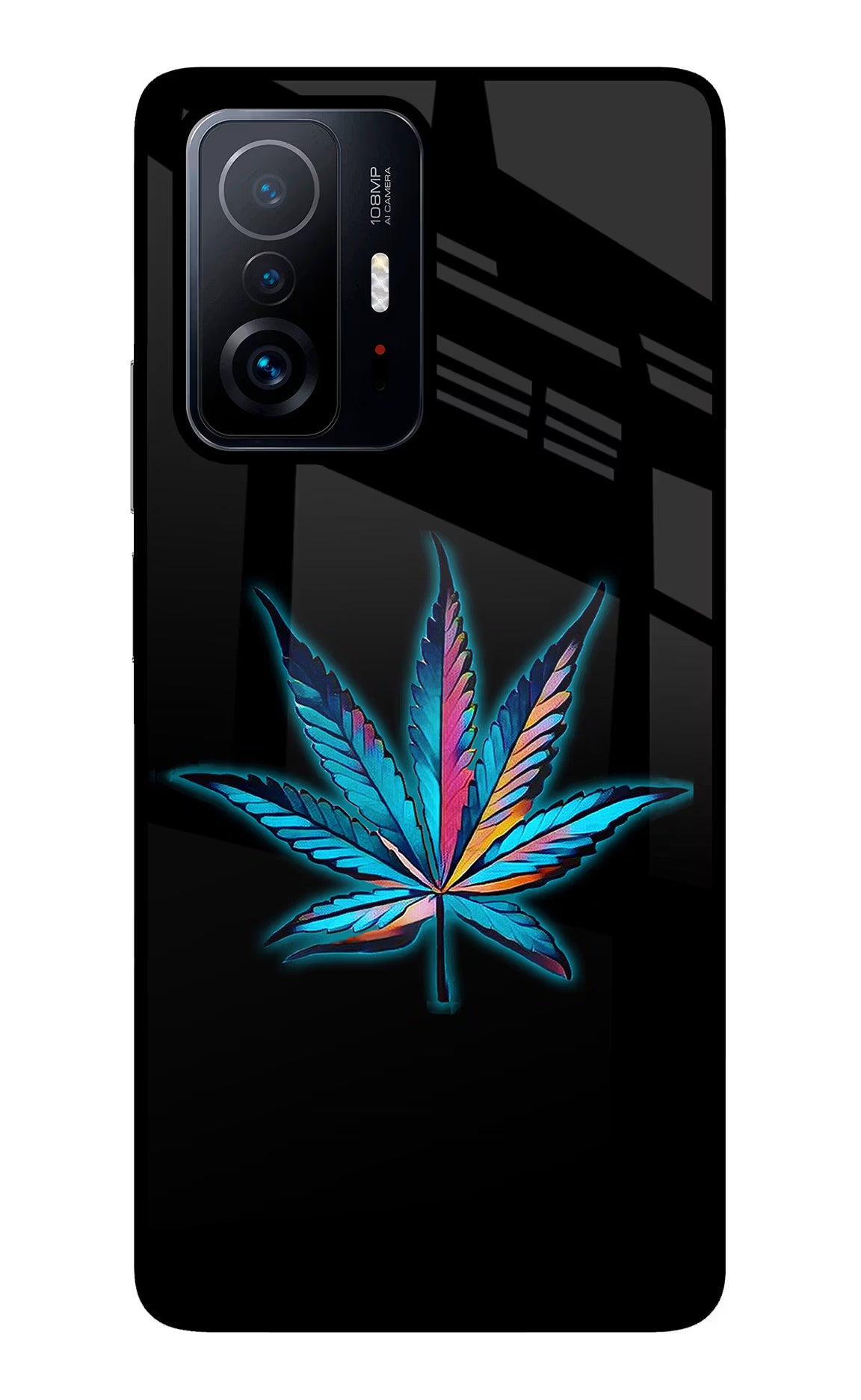 Weed Mi 11T Pro 5G Glass Case Back Cover by Casekaro