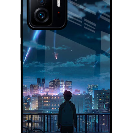 Anime Mi 11T Pro 5G Glass Case Back Cover by Casekaro