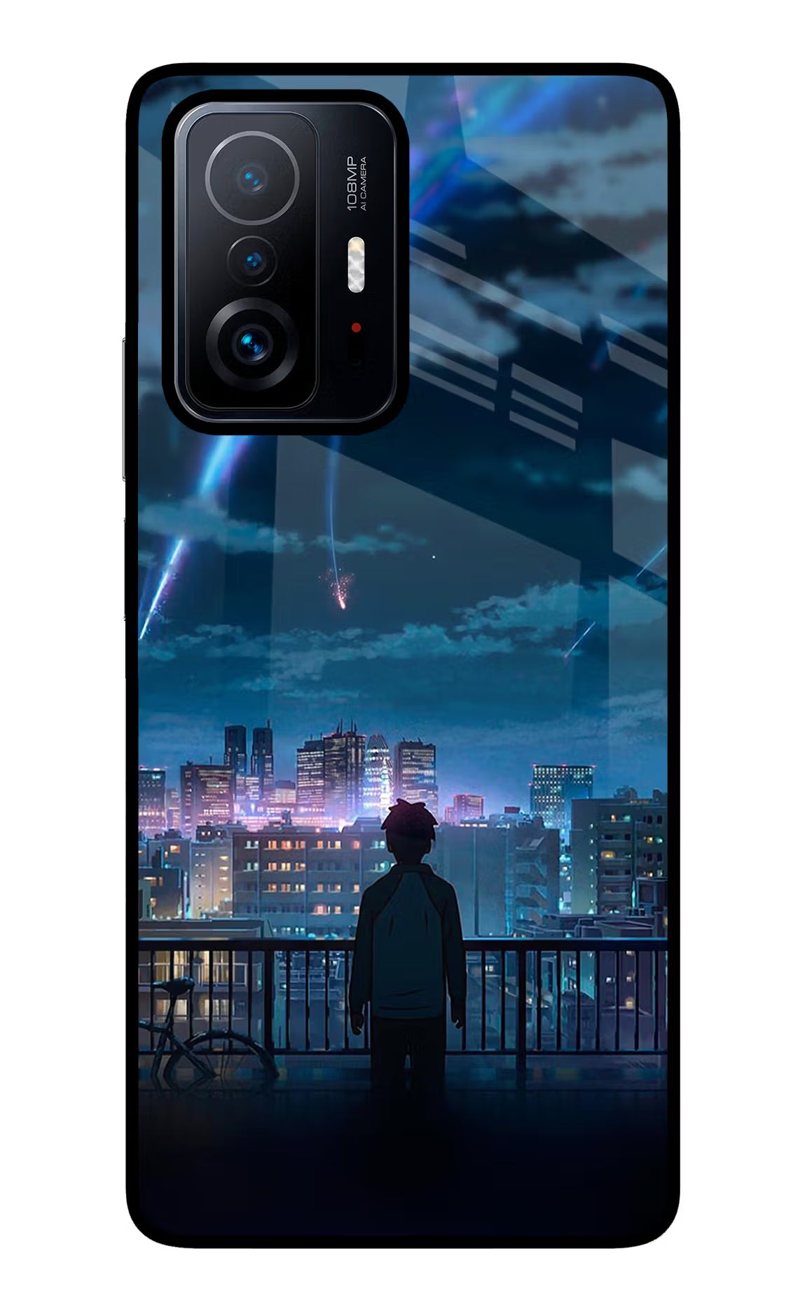 Anime Mi 11T Pro 5G Glass Case Back Cover by Casekaro