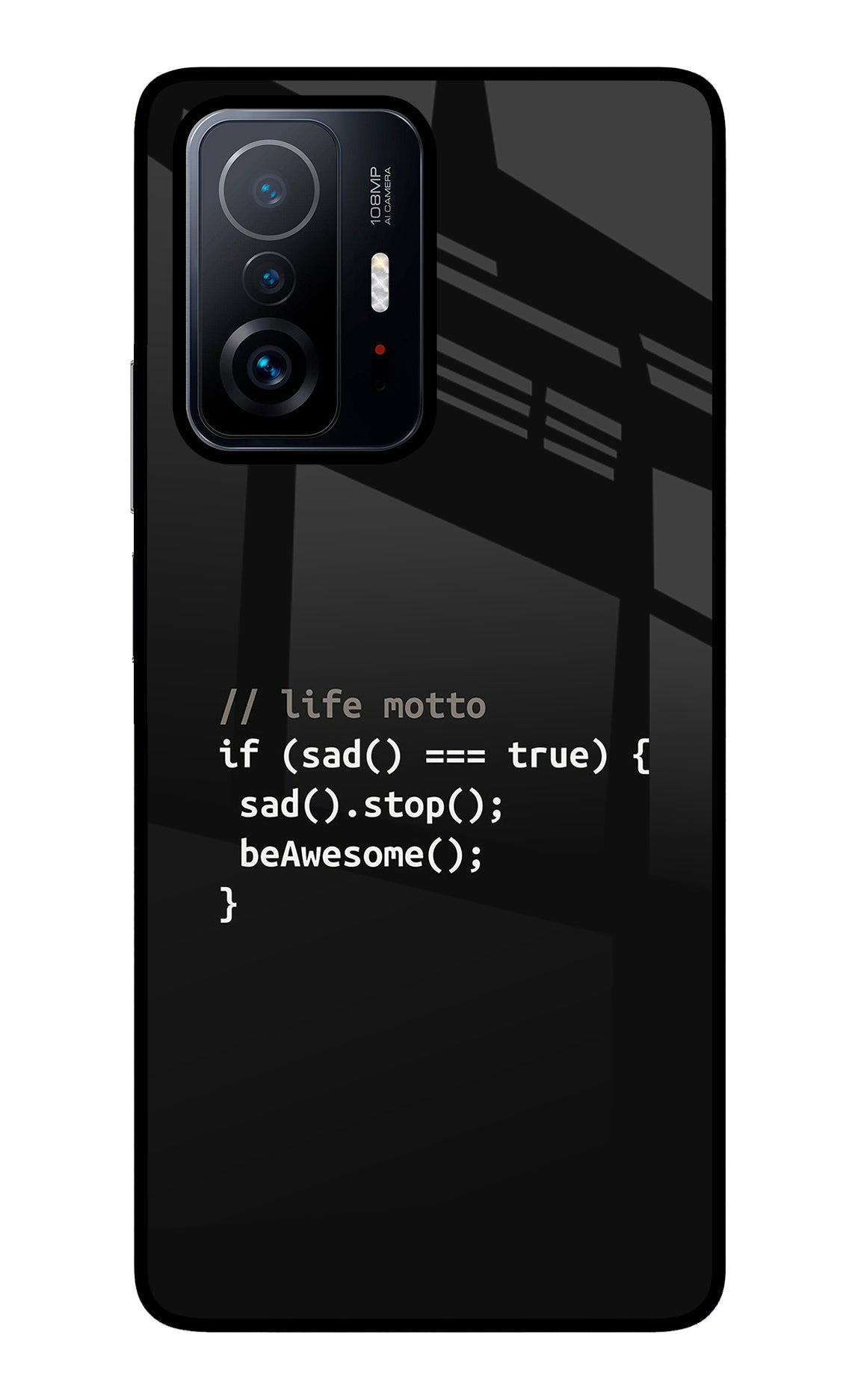 Life Motto Code Mi 11T Pro 5G Glass Case