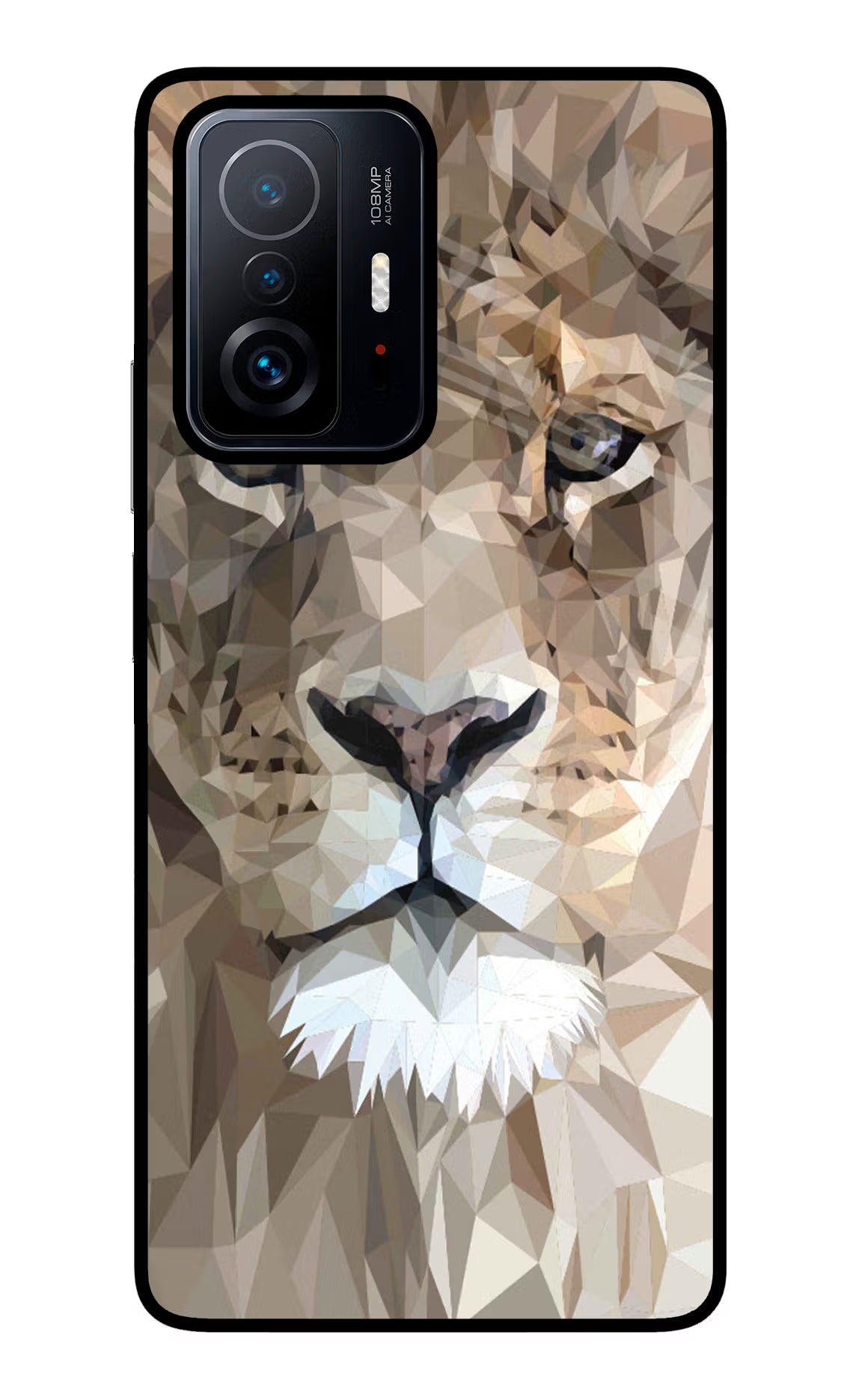 Lion Art Mi 11T Pro 5G Glass Case Back Cover by Casekaro