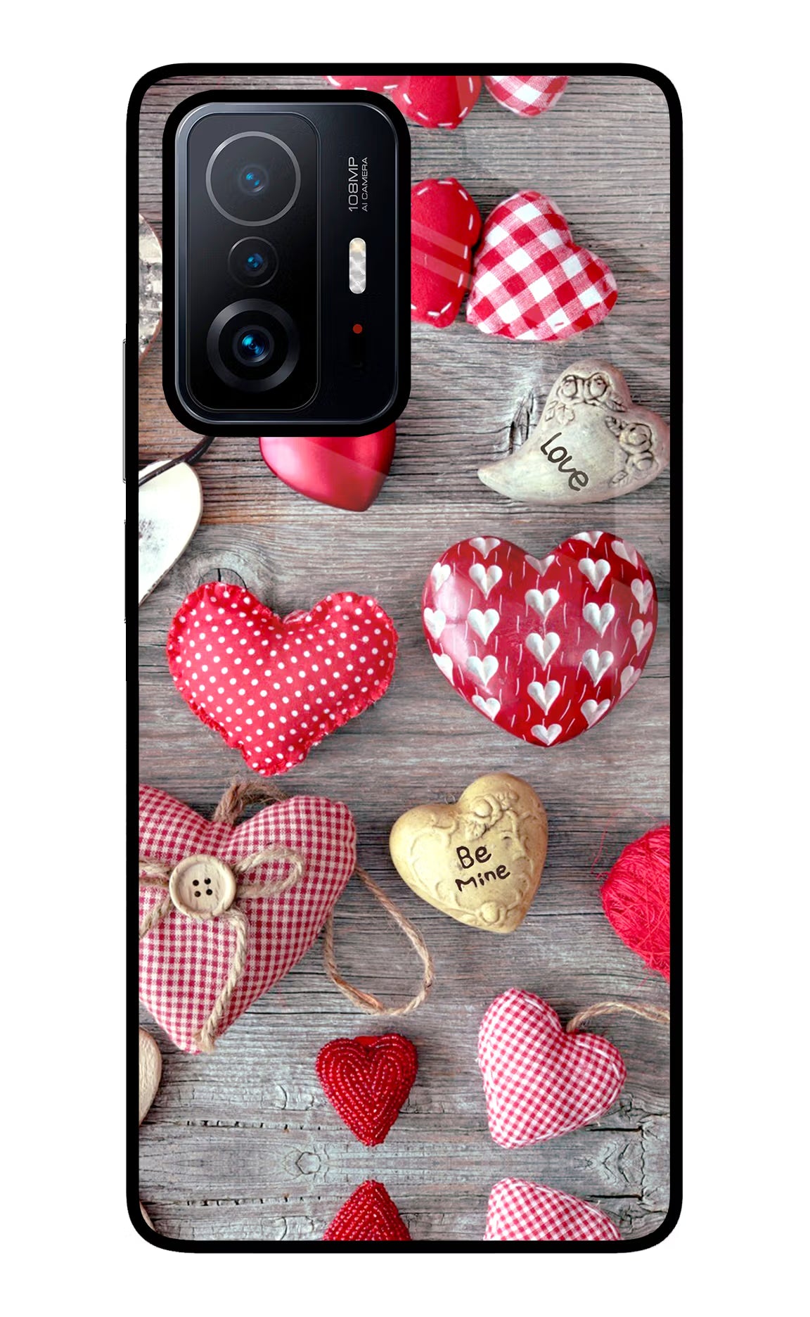 Love Wallpaper Mi 11T Pro 5G Glass Case Back Cover by Casekaro