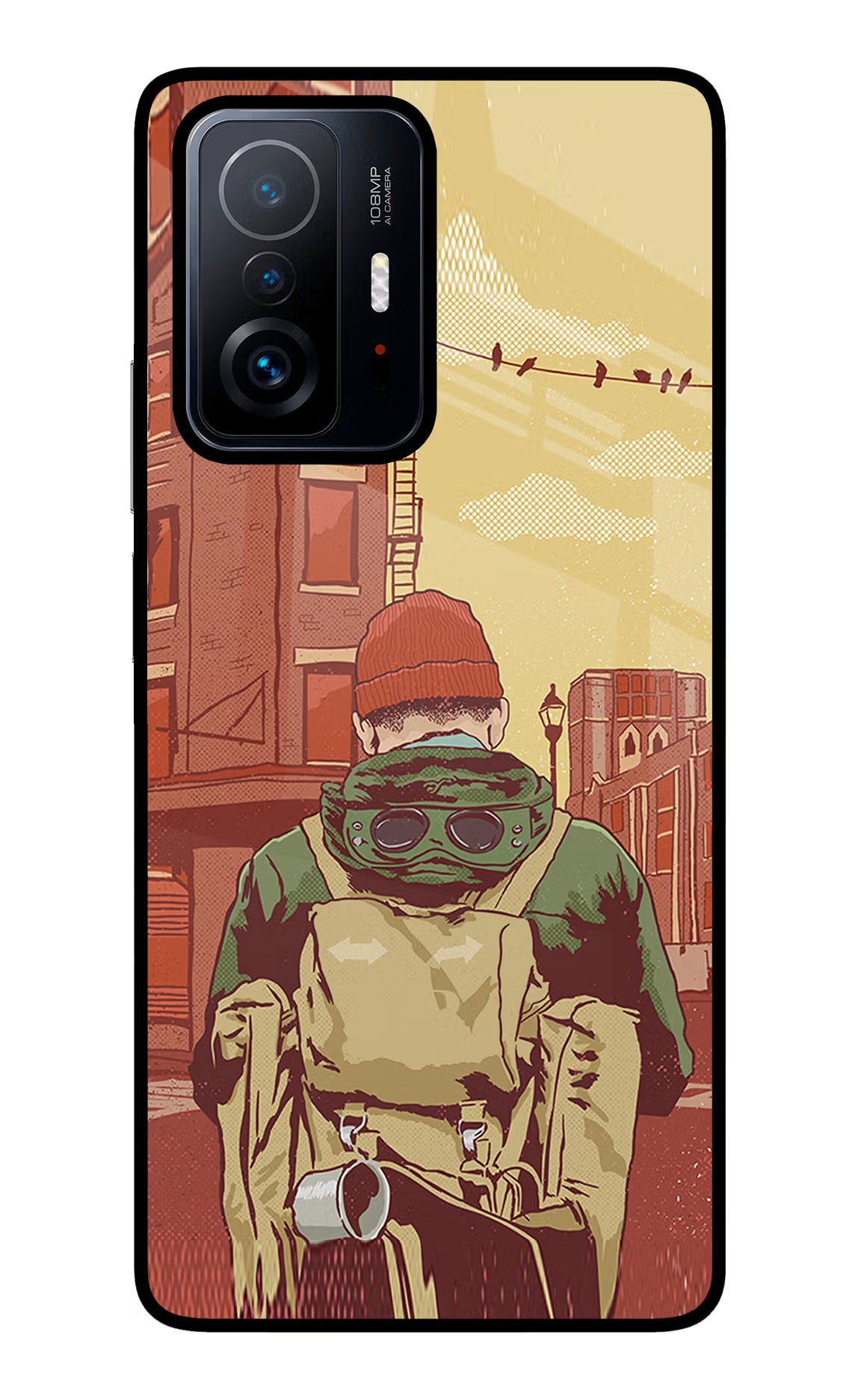 Adventurous Mi 11T Pro 5G Glass Case Back Cover by Casekaro