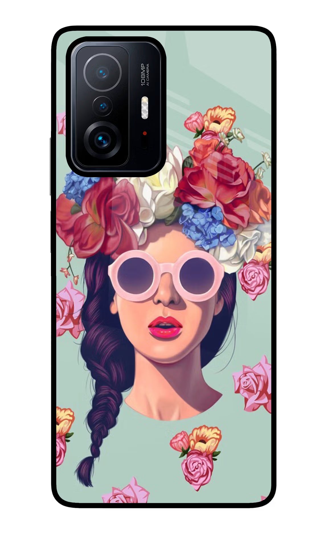 Pretty Girl Mi 11T Pro 5G Glass Case Back Cover by Casekaro