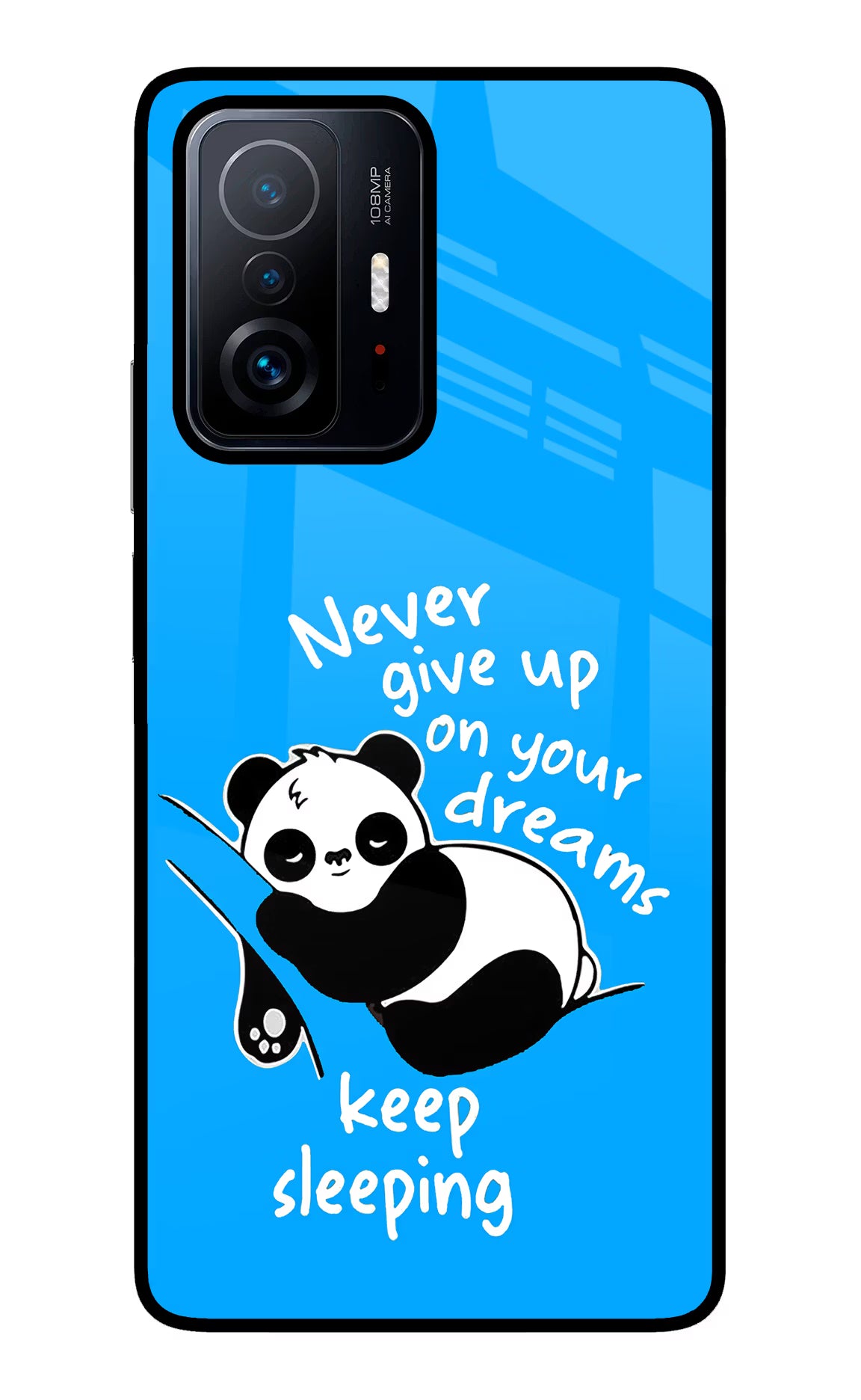 Keep Sleeping Mi 11T Pro 5G Glass Case Back Cover by Casekaro