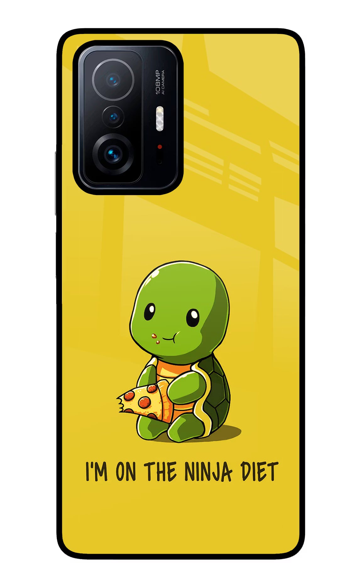 I'm on Ninja Diet Mi 11T Pro 5G Glass Case Back Cover by Casekaro