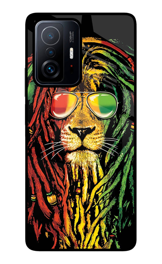 Rasta Lion Mi 11T Pro 5G Glass Case