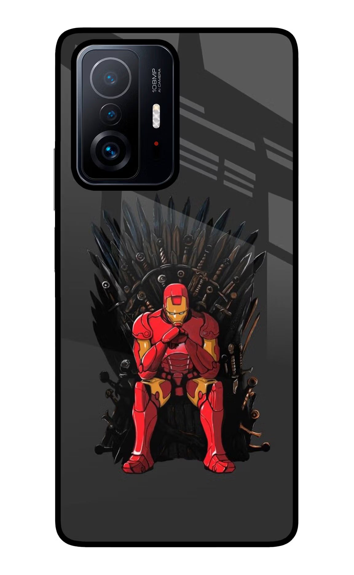 Ironman Throne Mi 11T Pro 5G Glass Case Back Cover by Casekaro