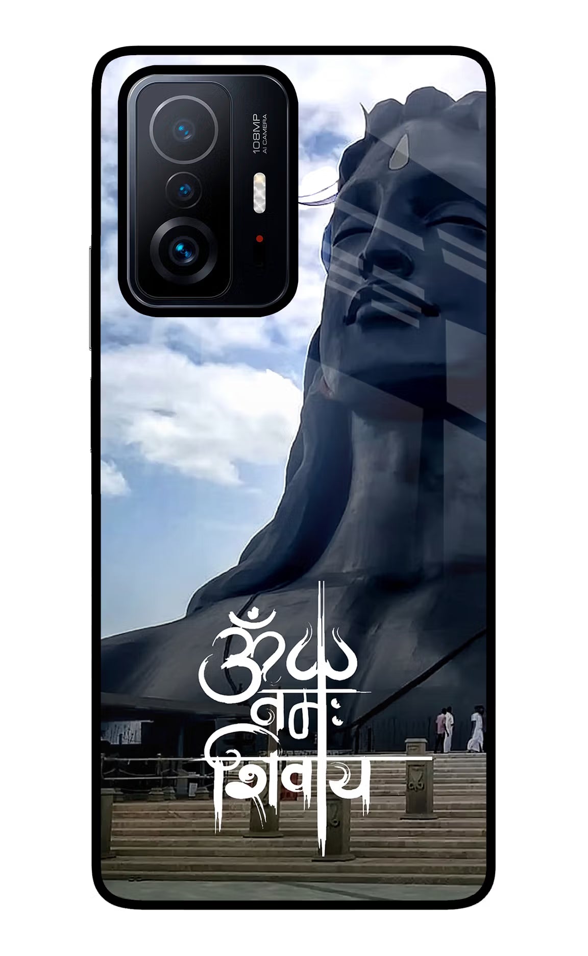 Om Namah Shivay Mi 11T Pro 5G Glass Case Back Cover by Casekaro