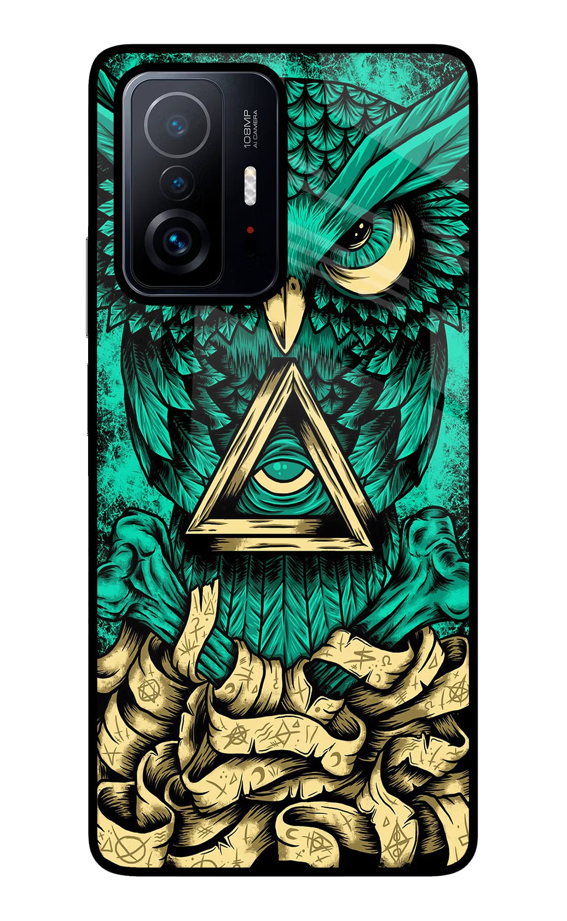 Green Owl Mi 11T Pro 5G Glass Case