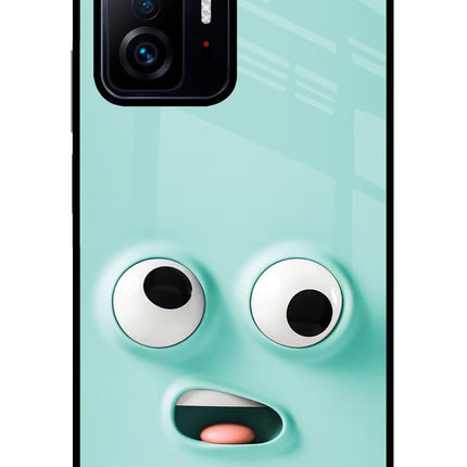 Funny Cartoon Mi 11T Pro 5G Glass Case Back Cover by Casekaro