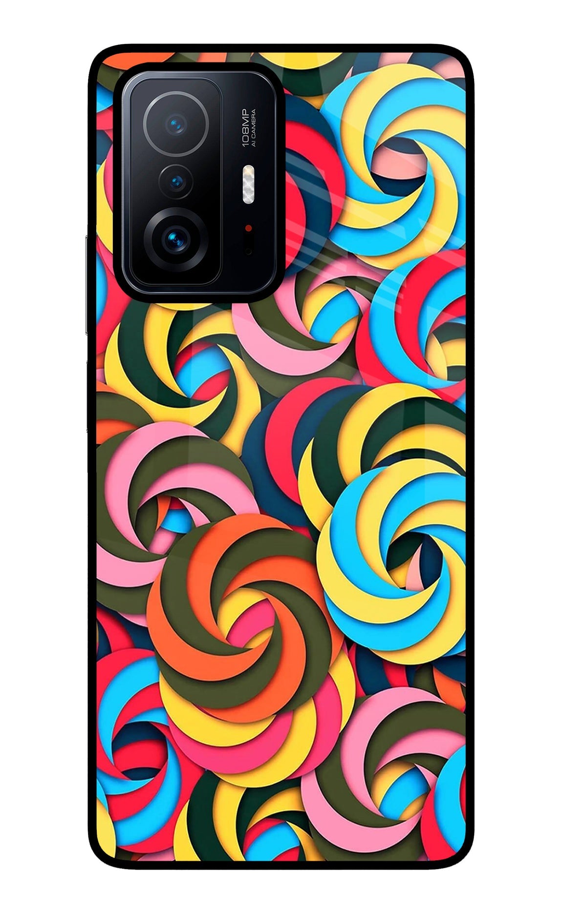 Spiral Pattern Mi 11T Pro 5G Glass Case