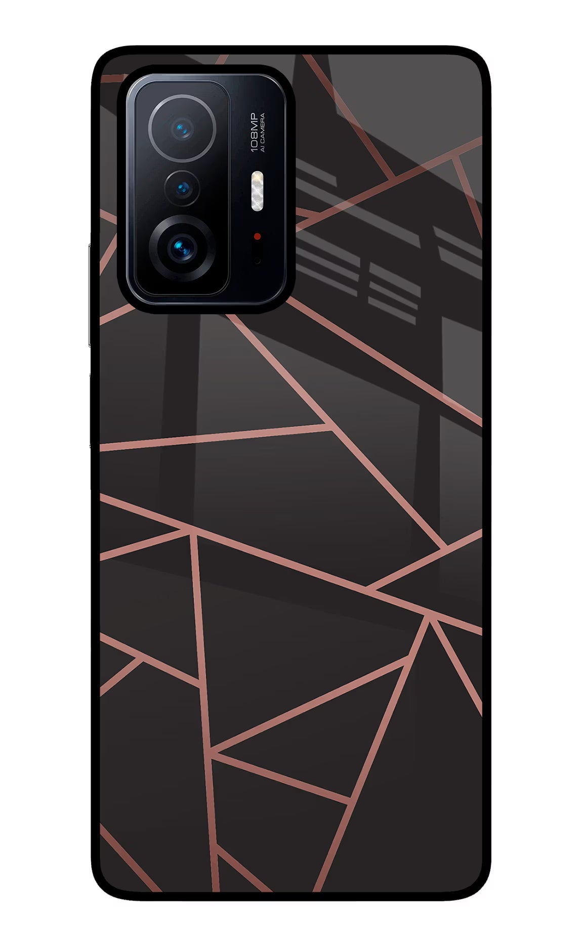 Geometric Pattern Mi 11T Pro 5G Glass Case Back Cover by Casekaro