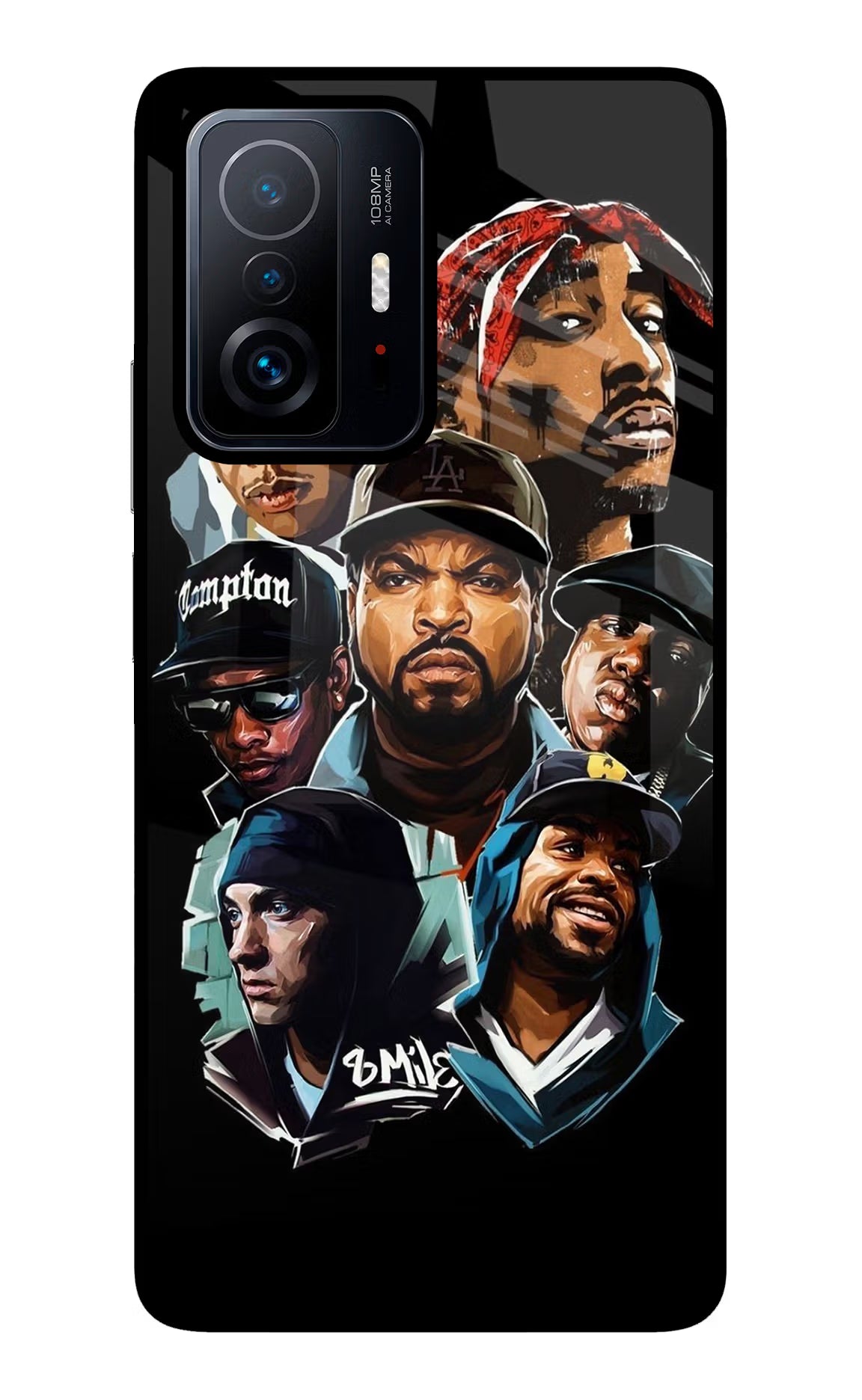 Rappers Mi 11T Pro 5G Glass Case Back Cover by Casekaro