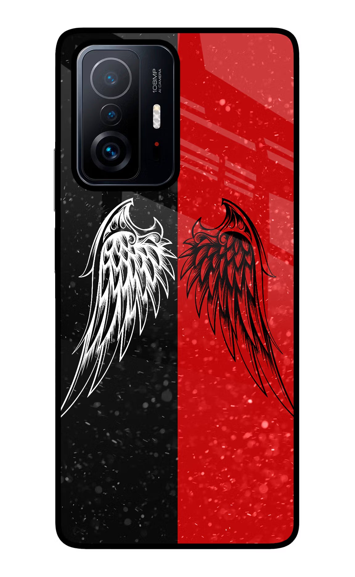 Wings Mi 11T Pro 5G Glass Case Back Cover by Casekaro