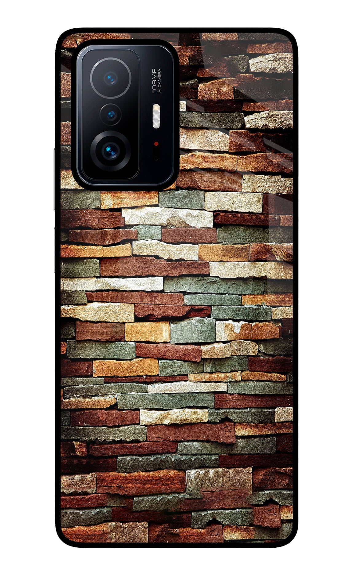 Bricks Pattern Mi 11T Pro 5G Back Cover