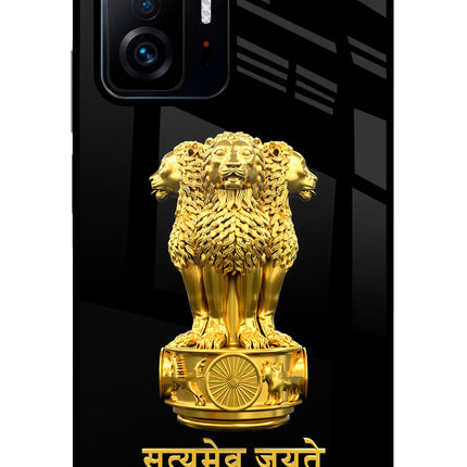 Satyamev Jayate Golden Mi 11T Pro 5G Glass Case