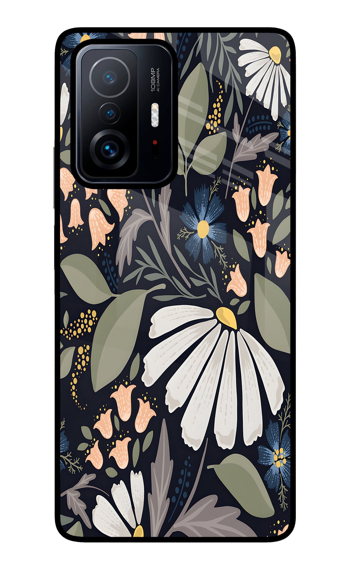 Flowers Art Mi 11T Pro 5G Back Cover