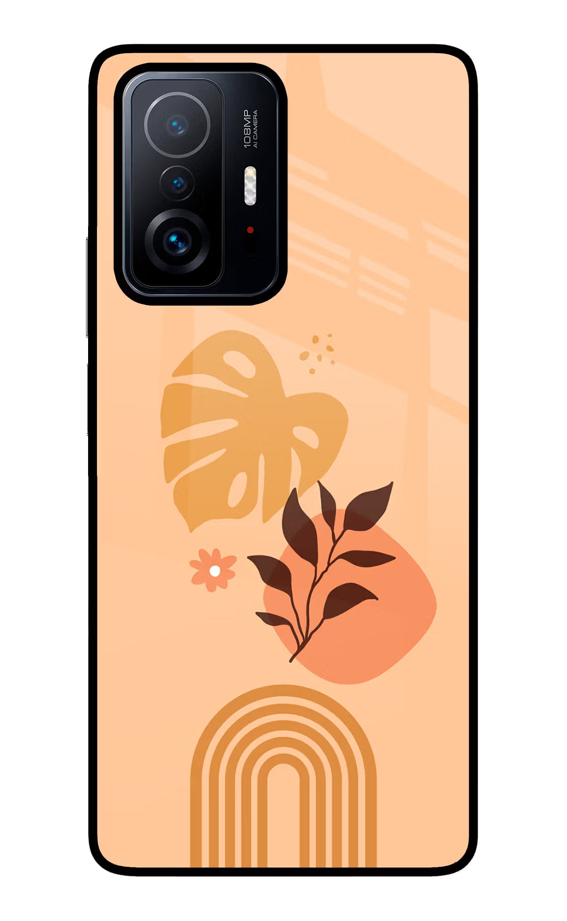 Bohemian Art Mi 11T Pro 5G Glass Case Back Cover by Casekaro