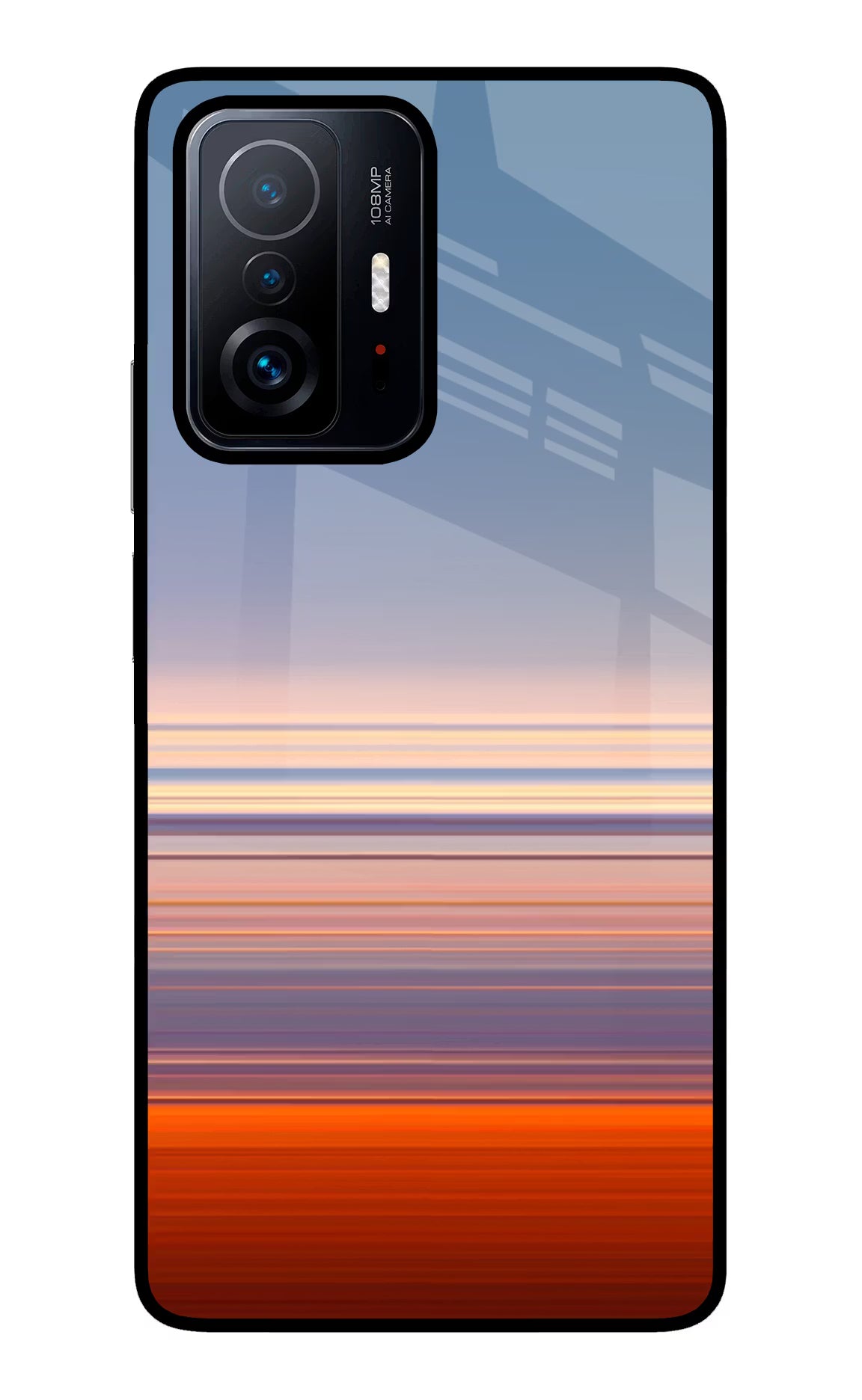 Morning Colors Mi 11T Pro 5G Glass Case Back Cover by Casekaro