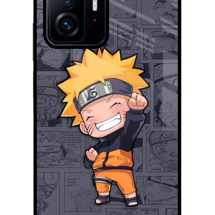 Chota Naruto Mi 11T Pro 5G Glass Case Back Cover by Casekaro