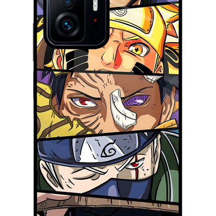 Naruto Character Mi 11T Pro 5G Glass Case Back Cover by Casekaro