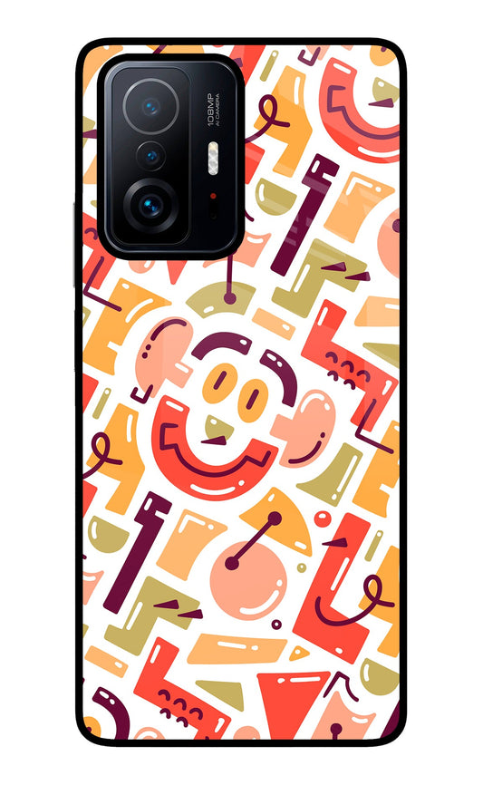 Doodle Pattern Mi 11T Pro 5G Glass Case