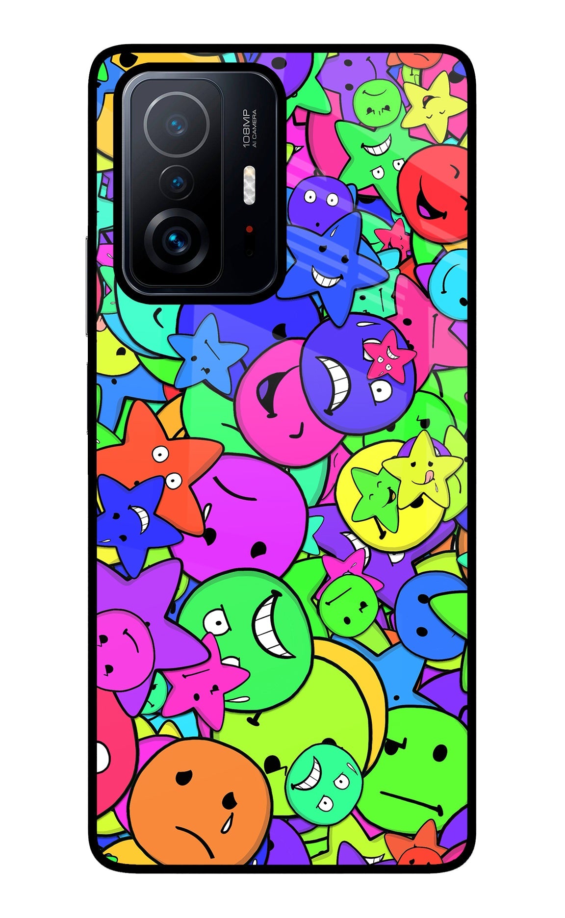 Fun Doodle Mi 11T Pro 5G Glass Case