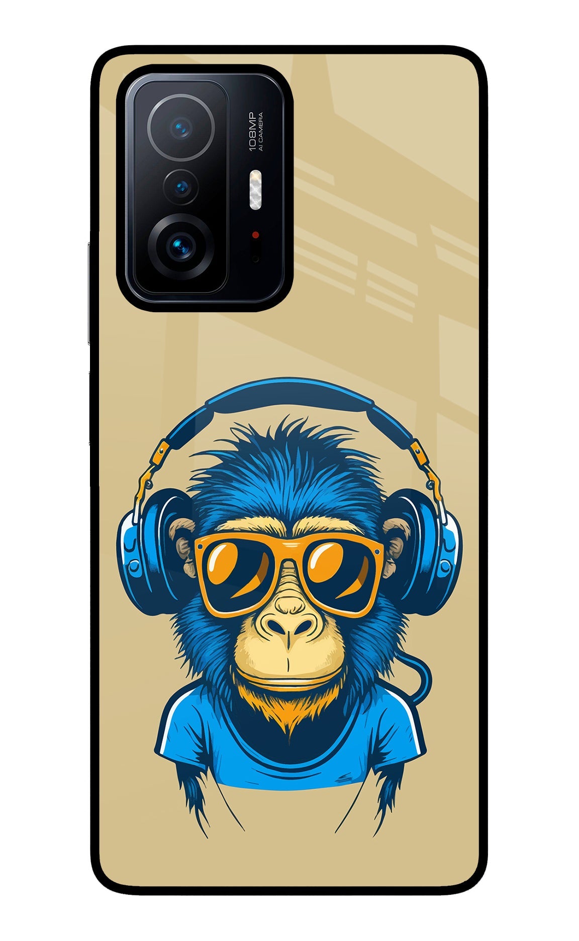 Monkey Headphone Mi 11T Pro 5G Glass Case