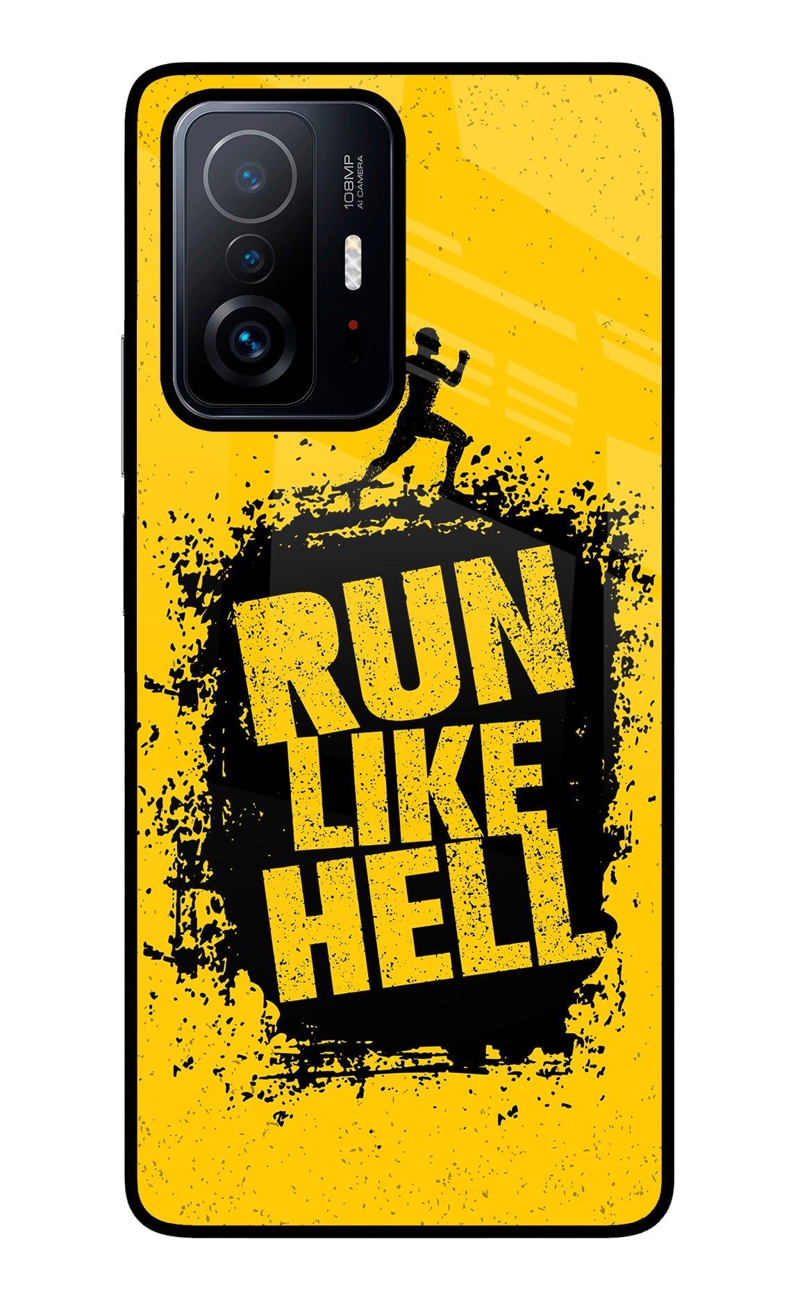 Run Like Hell Mi 11T Pro 5G Glass Case