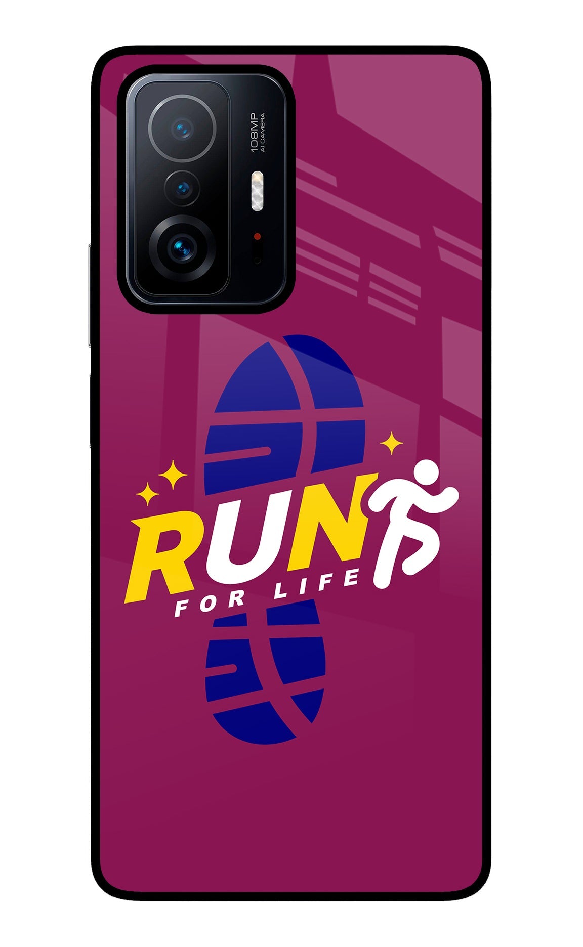 Run for Life Mi 11T Pro 5G Glass Case