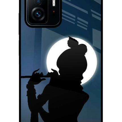 Shri Krishna Silhouette Mi 11T Pro 5G Glass Case