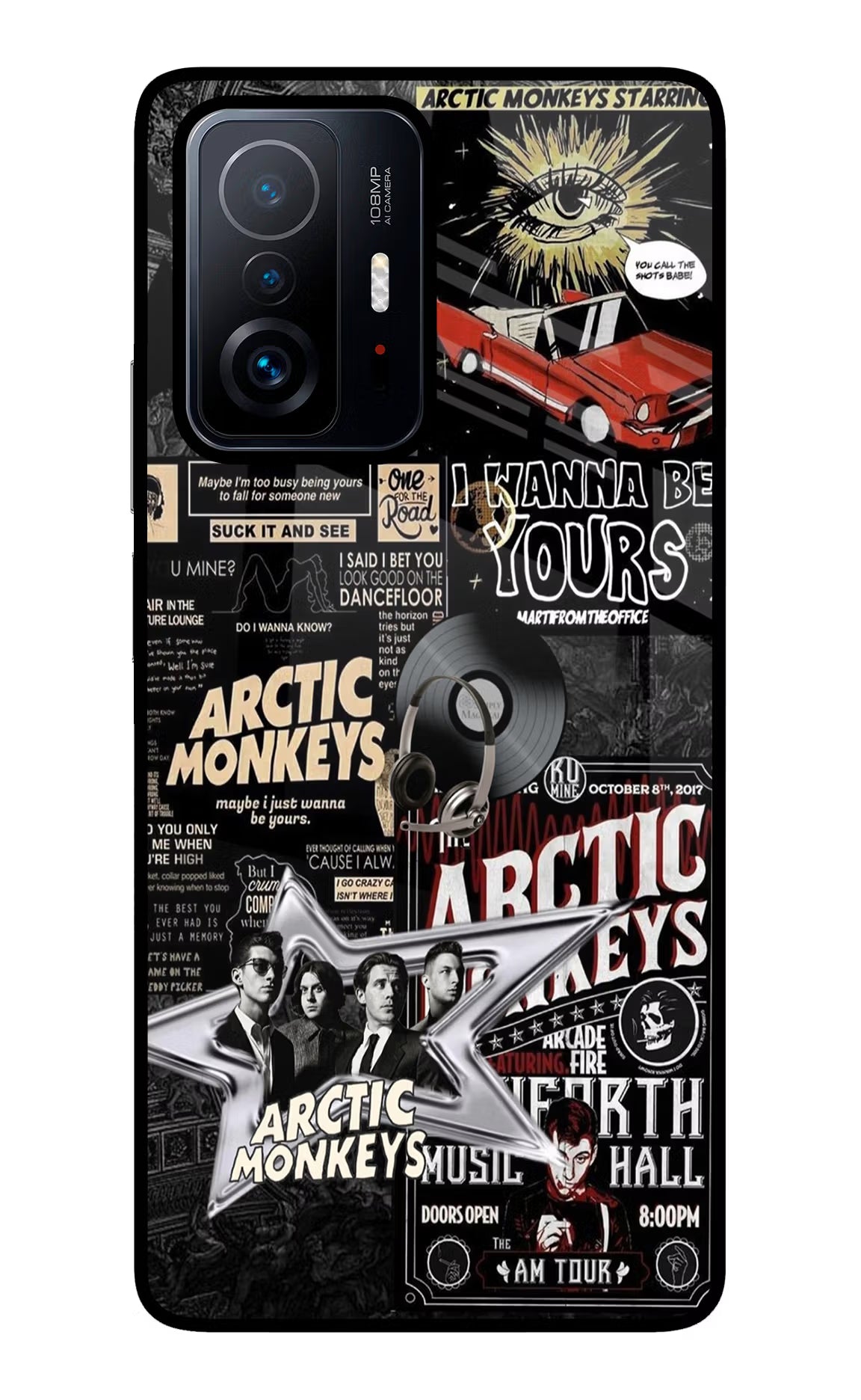 Arctic Monkeys Mi 11T Pro 5G Glass Case Back Cover by Casekaro
