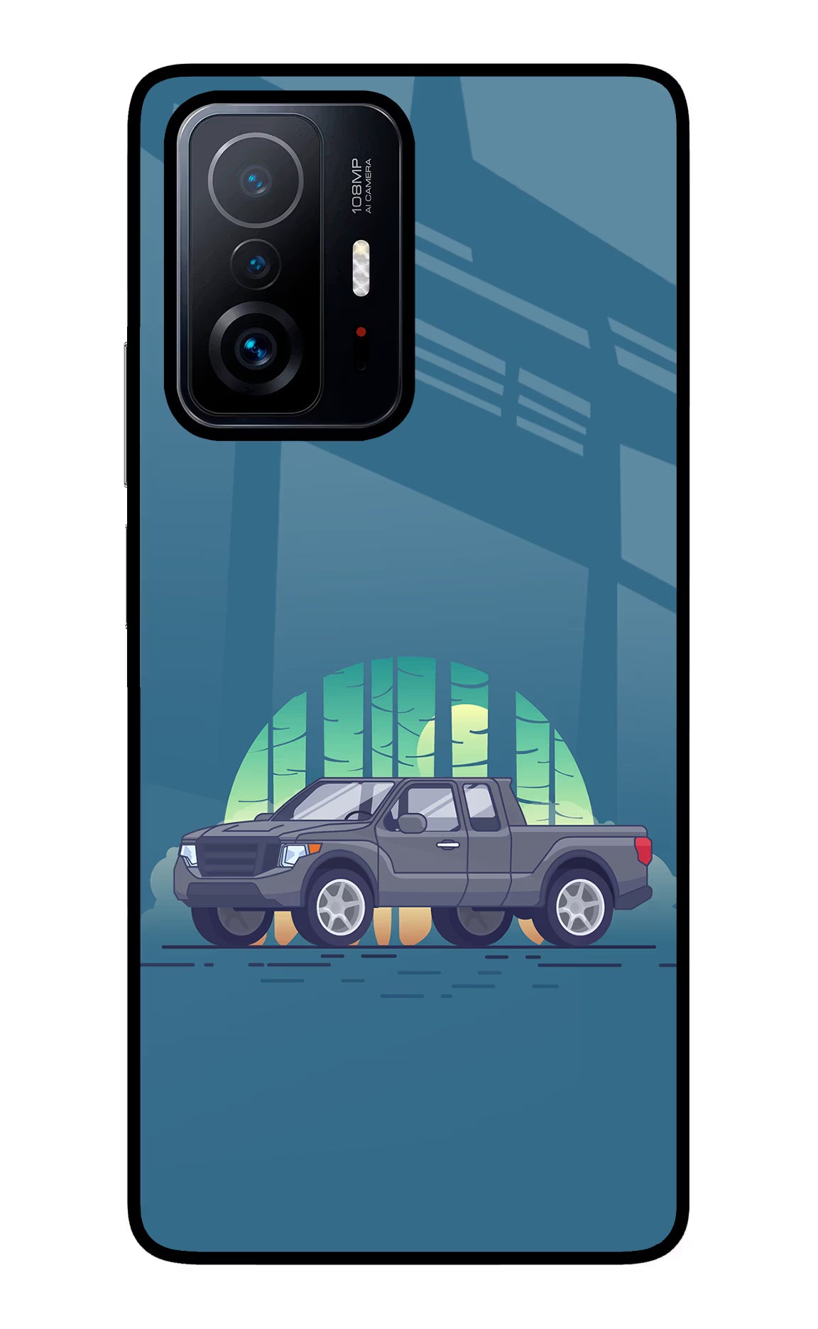 Retro Garage Vibe Mi 11T Pro 5G Glass Case