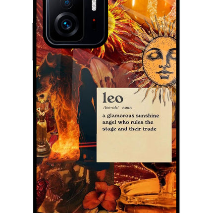 Leo Zodiac Mi 11T Pro 5G Glass Case