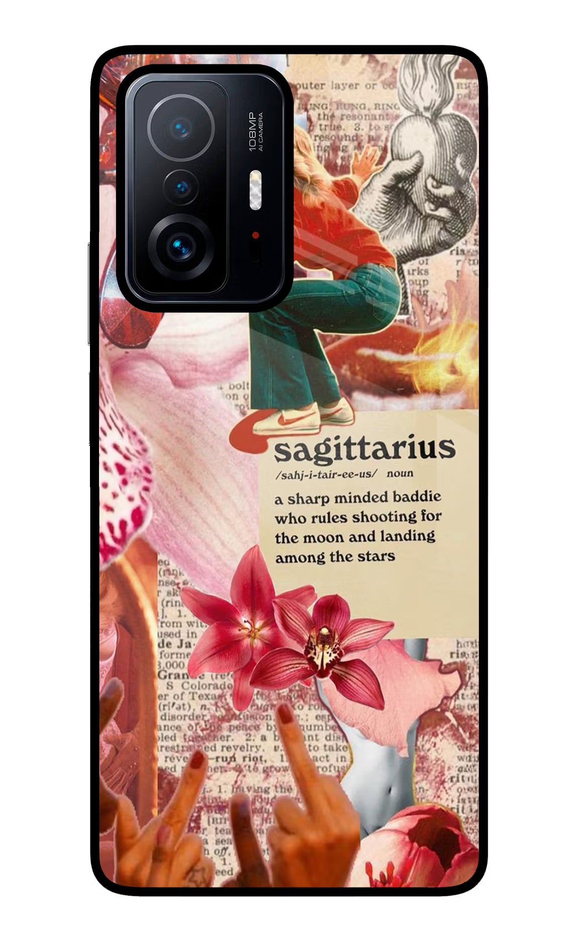 Sagittarius Zodiac Mi 11T Pro 5G Glass Case Back Cover by Casekaro