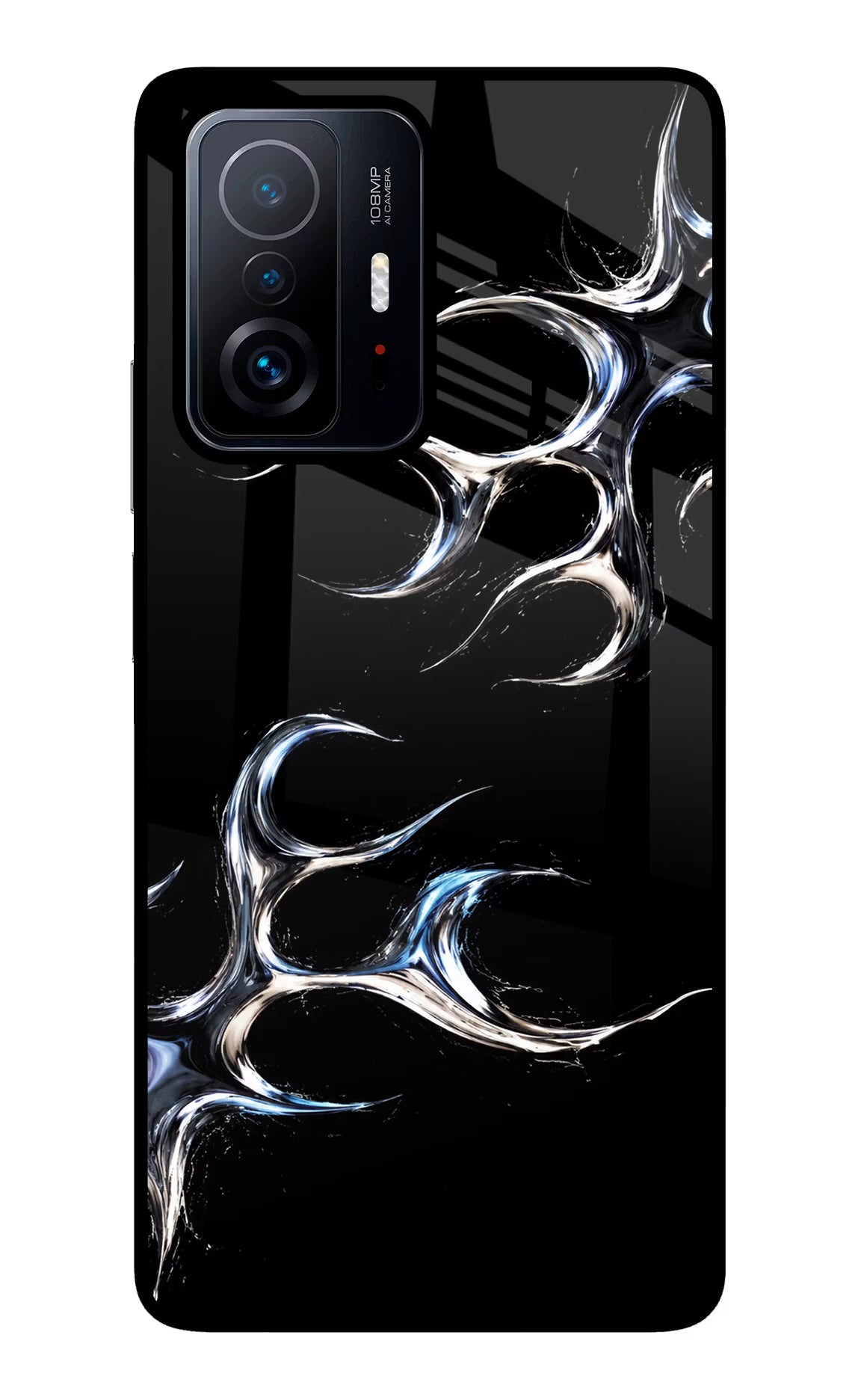 Chrome Tribal Mi 11T Pro 5G Glass Case Back Cover by Casekaro